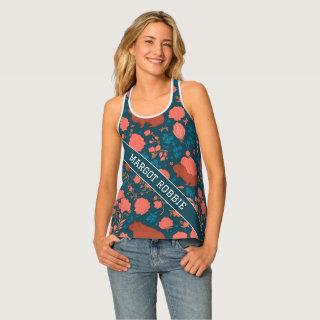 Wombat Floral Colorful Personalized Pattern Tank Top