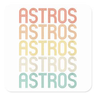 Womens Astros  Square Sticker