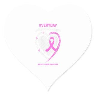 Womens I Miss My Granddaughter Breast Cancer Aware Heart Sticker