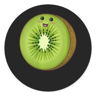 Womens Kiwi Costume Food Fruit Halloween Lazy Easy Classic Round Sticker