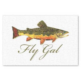 Women's Trout Fishing Tissue Paper