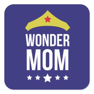 Wonder Mom - Glossy, Square Sticker