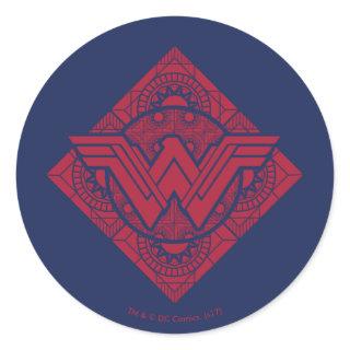 Wonder Woman Amazonian Symbol Classic Round Sticker