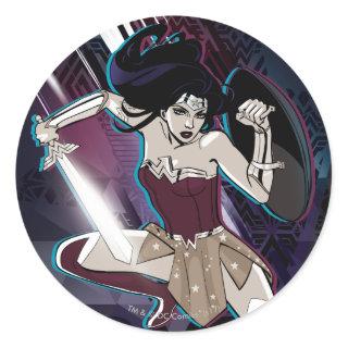 Wonder Woman - Fierce Classic Round Sticker