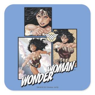 Wonder Woman New 52 Comic Art Graphic Square Sticker