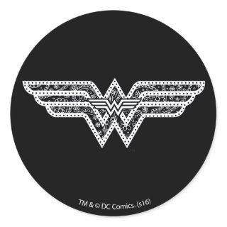 Wonder Woman Paisley Logo Classic Round Sticker