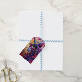 Wonderful colorful unicorn gift tags