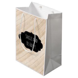 Wood Medium Gift Bag