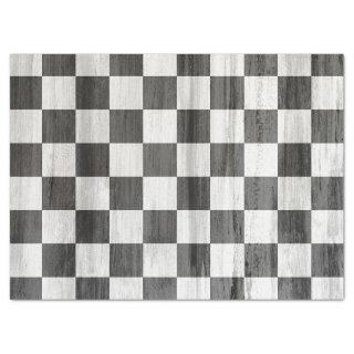 Wooden Checker Pattern Tissue Paper