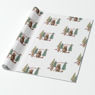 Woodland Animals Bear and Mouse