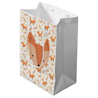 Woodland Animals Boho Design Fox Medium Gift Bag