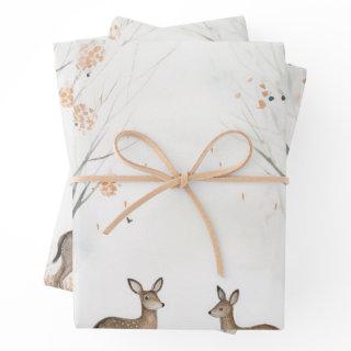 woodland baby shower   sheets