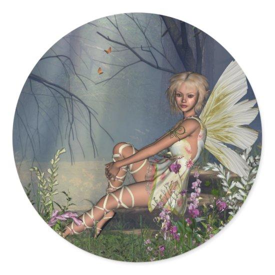 Woodland Fairy Classic Round Sticker