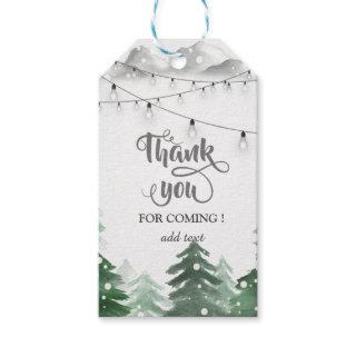 Woodland,Forest String Lights,Thank You Gift Tags