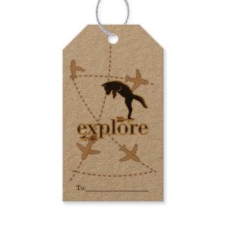 Woodland Fox Explore Wood-Burning Theme Gift Tags