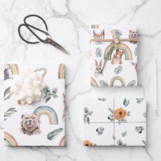 Woodland Greenery | Forest Animals & Rainbows  Sheets