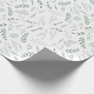 Woodland leaves baby shower neutral