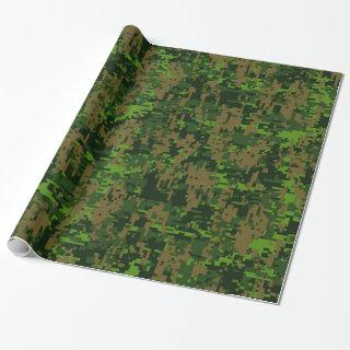 Woodland Style Green Digital Camouflage