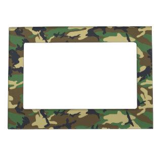 Woodlands Camouflage Outdoors Gift Magnetic Frame