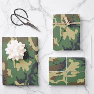 Woodlands Camouflage Outdoorsman Gift   Sheets