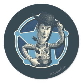 Woody: Sheriff Badge Classic Round Sticker