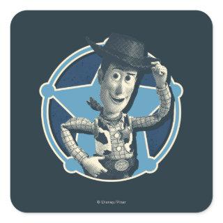 Woody: Sheriff Badge Square Sticker