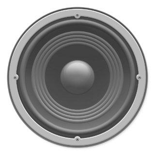 Woofer Classic Round Sticker