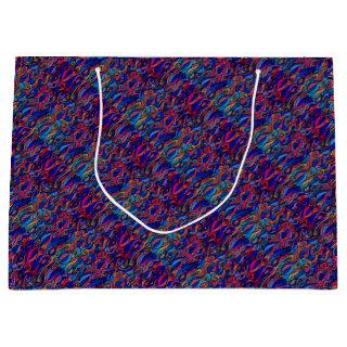 Wool Topped paisley   Large Gift Bag