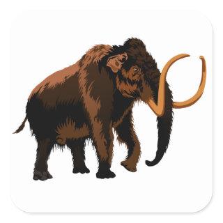Woolly Mammoth Square Sticker