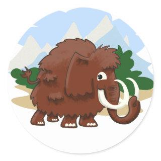 Wooly Mammoth Classic Round Sticker