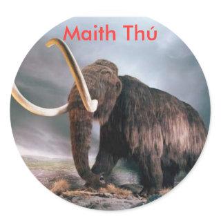 Wooly Mammoth Maith Thú Reward Sticker