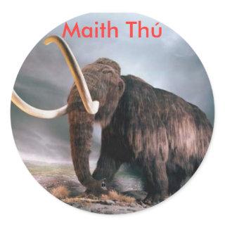 Wooly Mammoth Maith Thú Reward Sticker