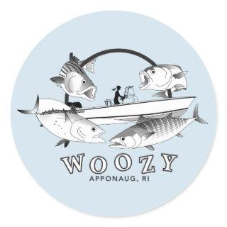 Woozy Seacraft Inshore Grand Slam Classic Round Sticker