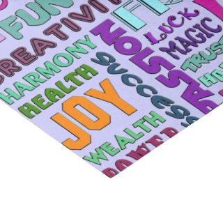 Words Of The Spirit Way + your background color Tissue Paper