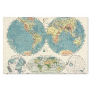World Atlas Map 2 Tissue Paper
