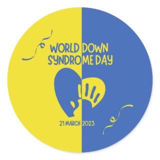 World Down Syndrome Day  Classic Round Sticker