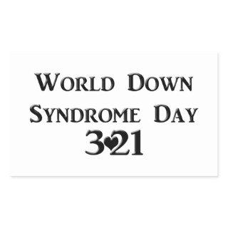 World Down Syndrome Day Rectangular Sticker