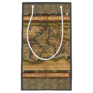 World Map Antique Ortelius Europe Travel Small Gift Bag