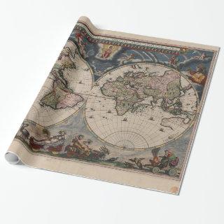 World Map Globe Travel Antique