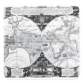 World map square sticker