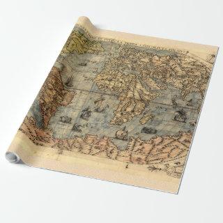 World Map Vintage Historical Atlas