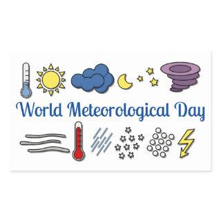 World Meteorological Day Rectangular Sticker