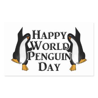 World Penguin Day Rectangular Sticker