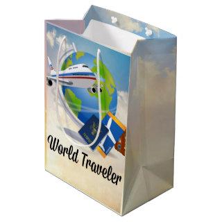World Traveler - Design #2 Medium Gift Bag