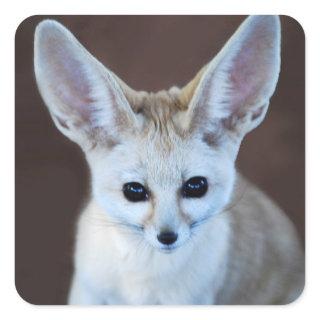 Worlds Cutest Fennec Fox Square Sticker
