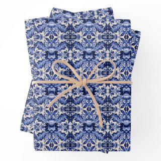 Wrap it Up in Delft Ware Blue Flower   Sheets