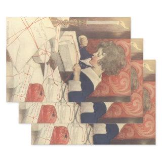Wrapping Christmas Presents, Jessie Willcox Smith  Sheets