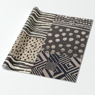 with black and beige design