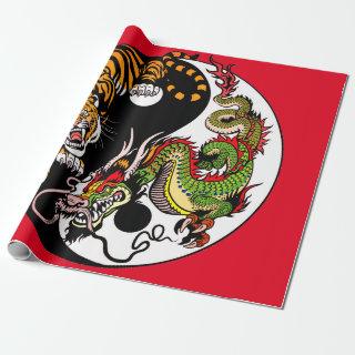 WITH JAPANESE YING AND YANG TIGER