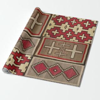 with navajo rug motif